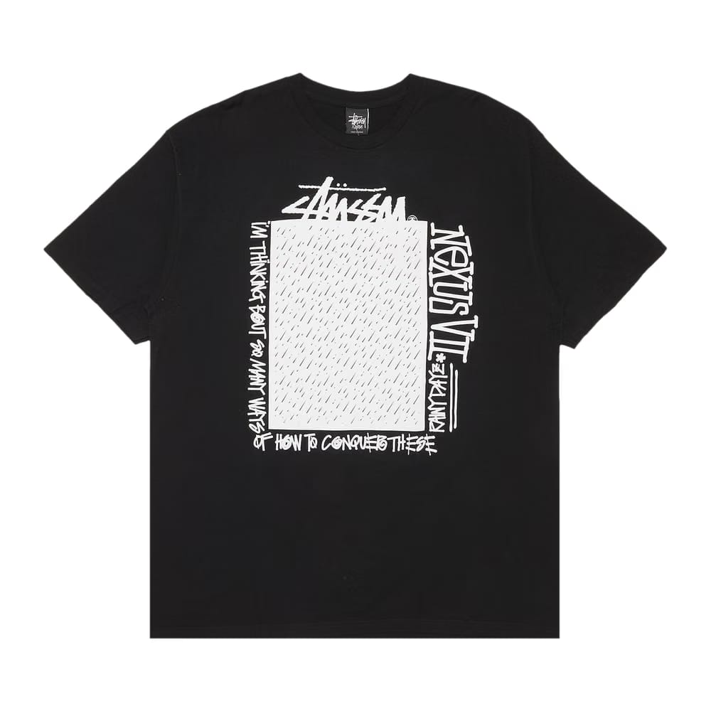 Stussy Rain Frame T-Shirt Black
