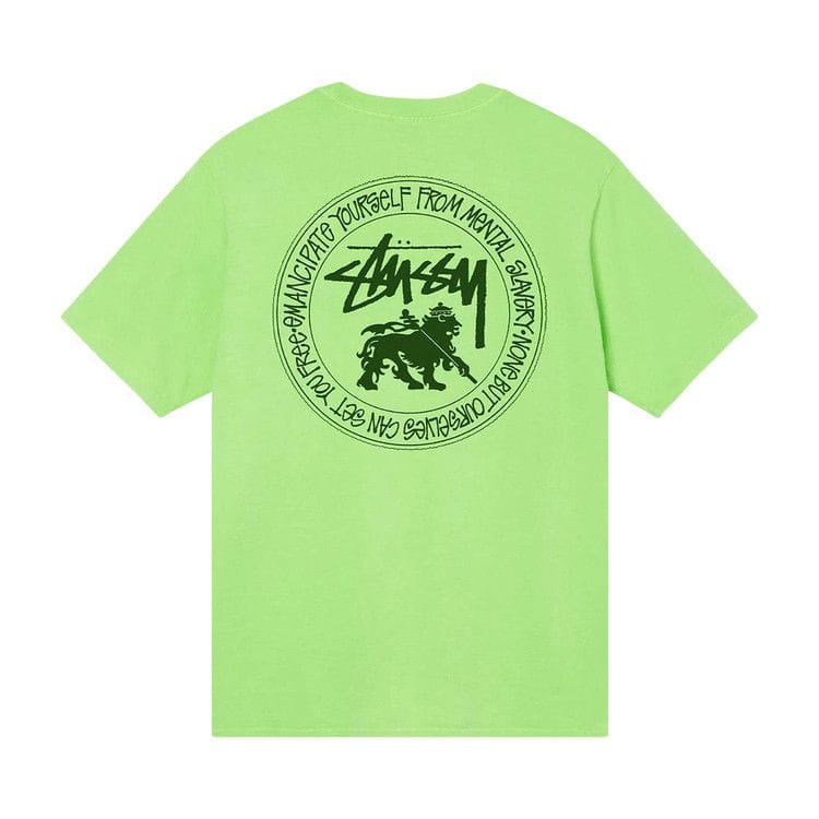 Stussy Rasta Dot Pigment Dyed T-Shirt Green