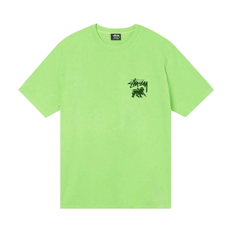 Stussy Rasta Dot Pigment Dyed T-Shirt Green