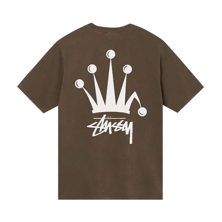 Stussy Regal Crown Pigment Dyed T-Shirt Coffee