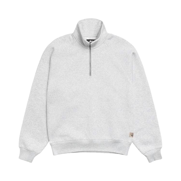 Stussy Relaxed Half Zip Grey Heather