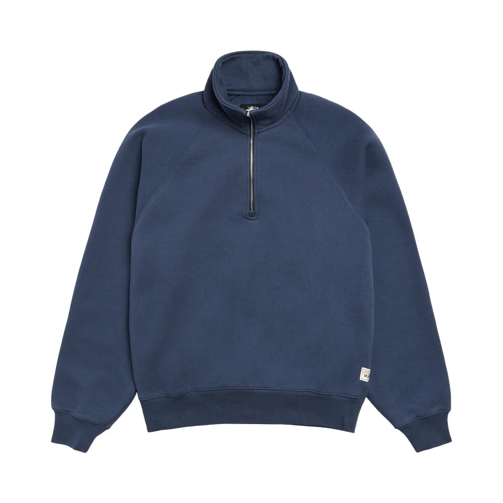 Stussy Relaxed Half Zip Navy