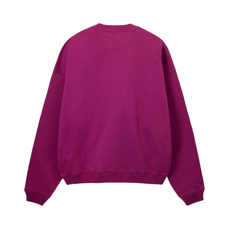 Stussy Relaxed Oversized Crew Magenta