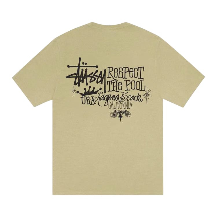 Stussy Respect The Pool T-Shirt Pigment Dyed Elm