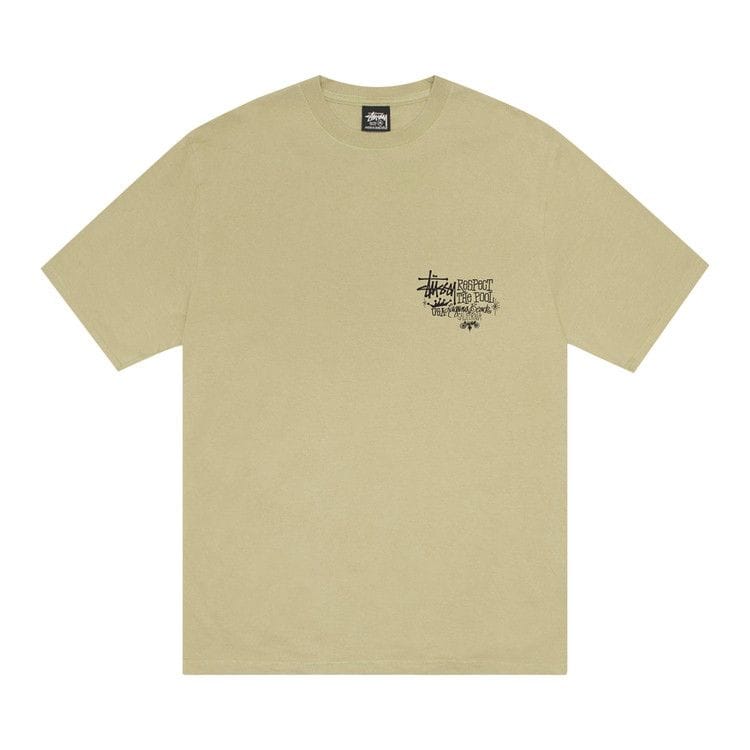 Stussy Respect The Pool T-Shirt Pigment Dyed Elm