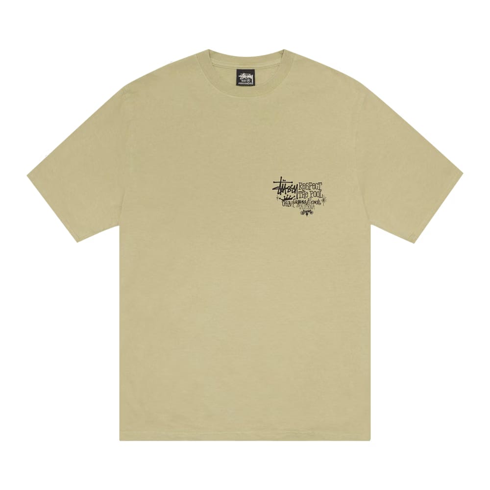 Stussy Respect The Pool T-Shirt Pigment Dyed Elm
