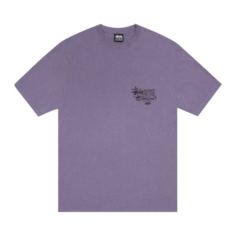 Stussy Respect The Pool T-Shirt Pigment Dyed Grape