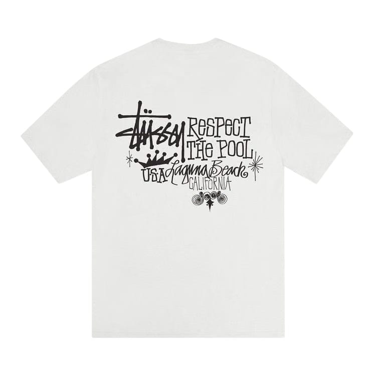 Stussy Respect The Pool T-Shirt Pigment Dyed Natural
