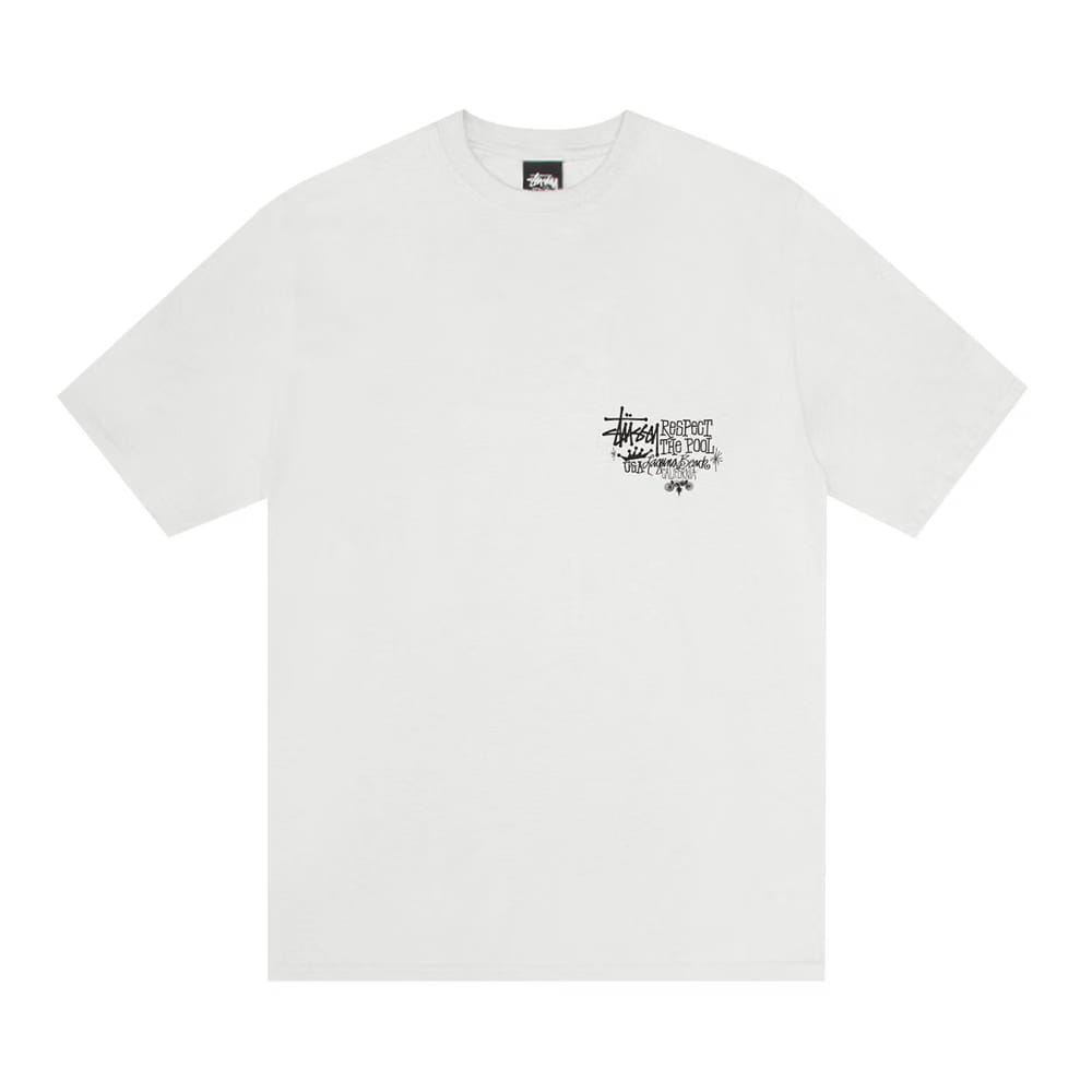 Stussy Respect The Pool T-Shirt Pigment Dyed Natural