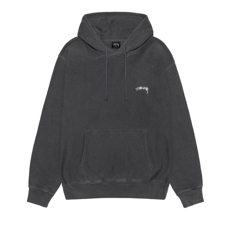 Stussy Smooth Stock Pigment Dyed Hoodie Black