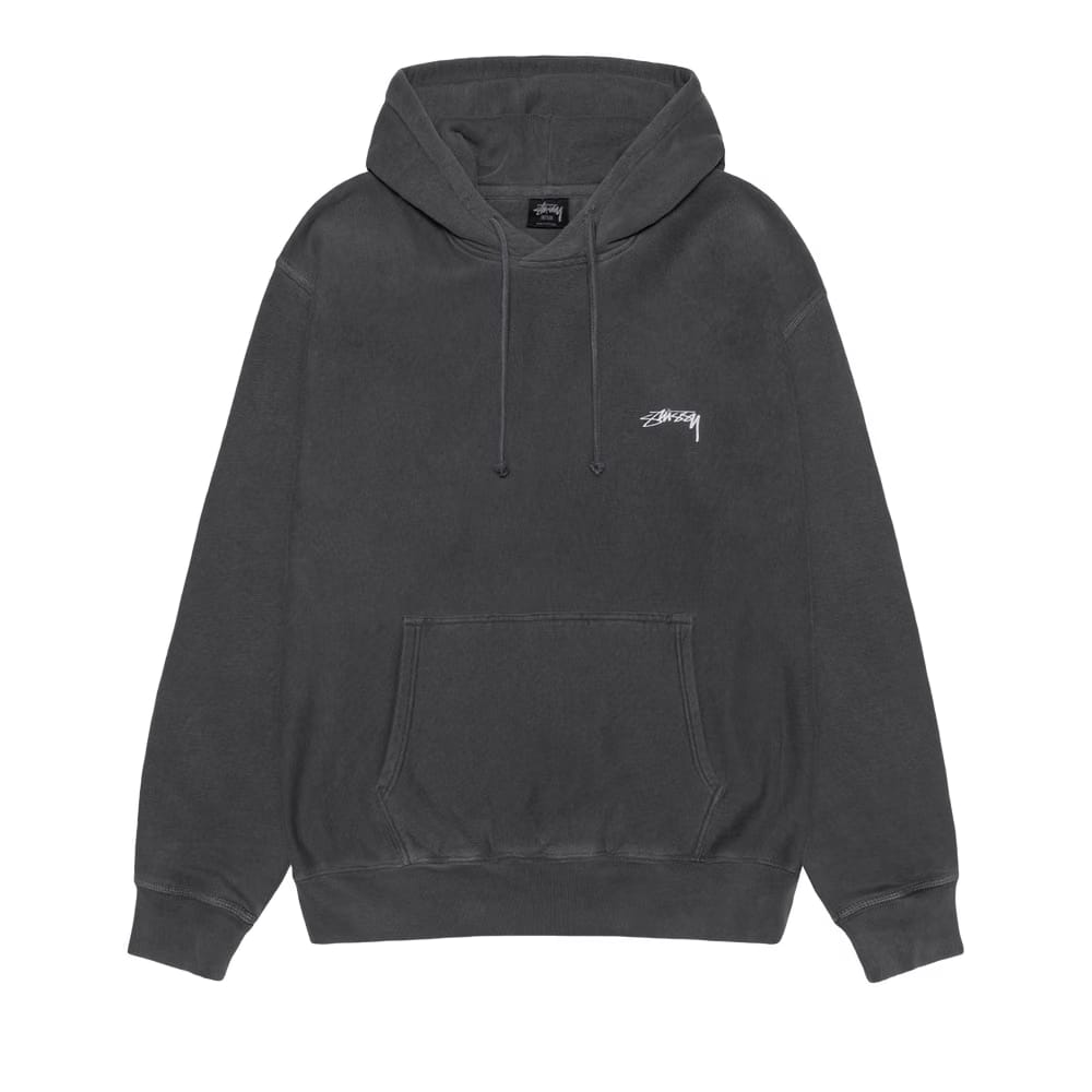 Stussy Smooth Stock Pigment Dyed Hoodie Black