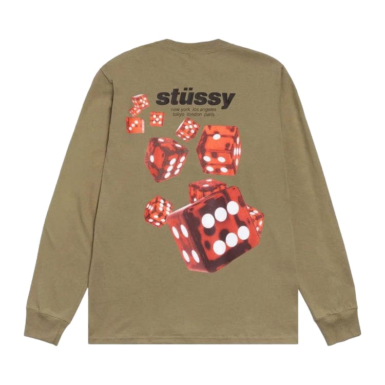 Stussy Rollers Long-Sleeve T-Shirt Olive