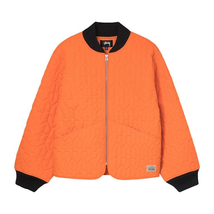 Stussy S Quilted Liner Jacket Orange