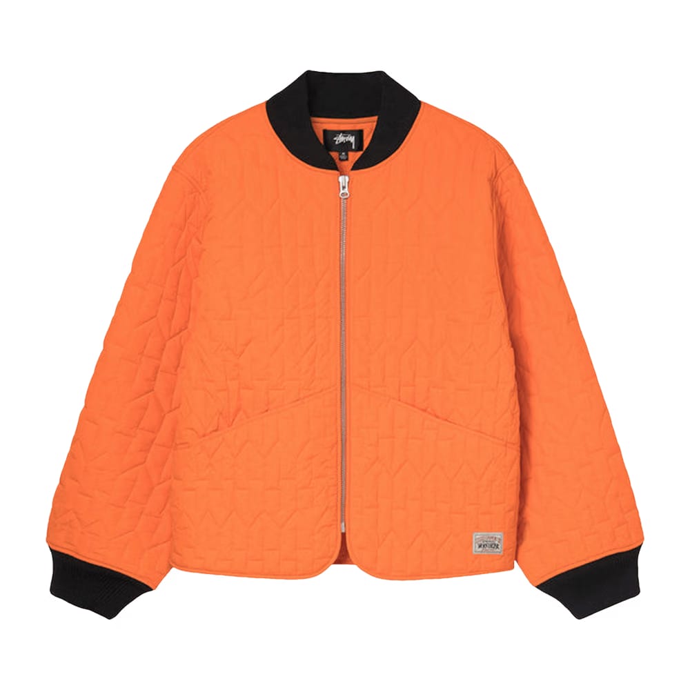 Stussy S Quilted Liner Jacket Orange