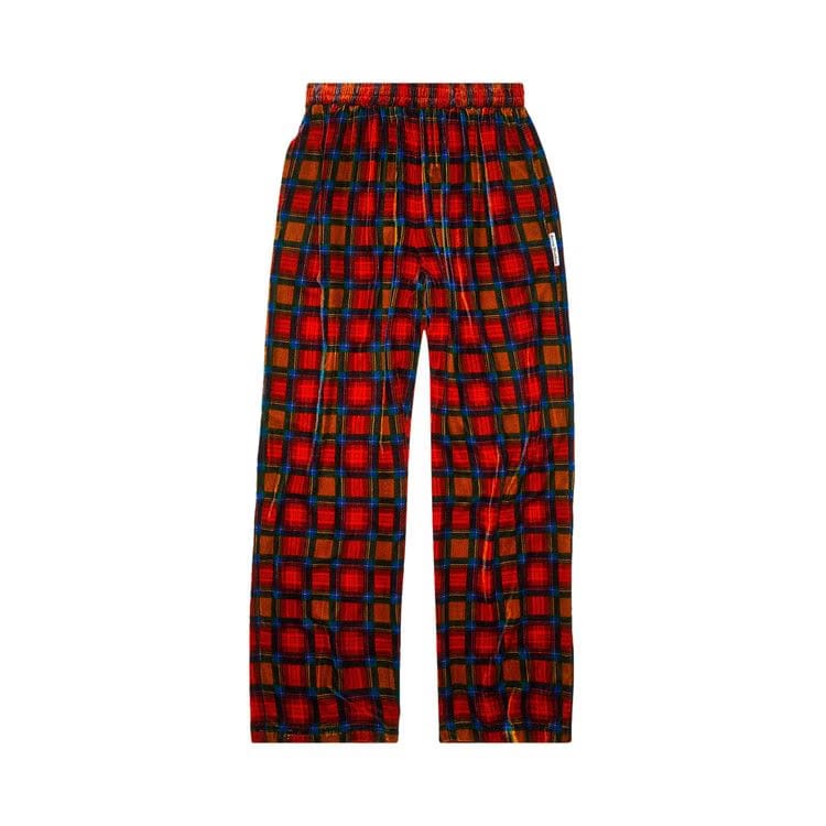 Acne Studios Checked Pajama Style Pants Red/Black