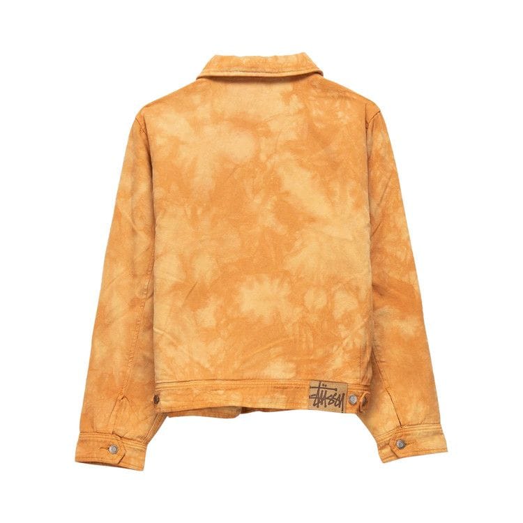 Stussy Shearling Dyed Trucker Jacket Brown