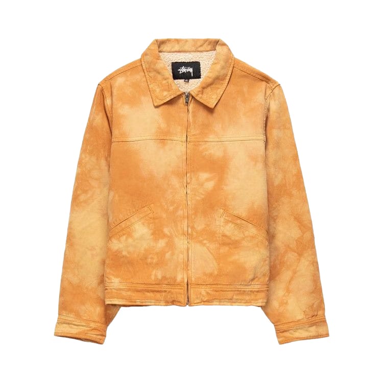 Stussy Shearling Dyed Trucker Jacket Brown
