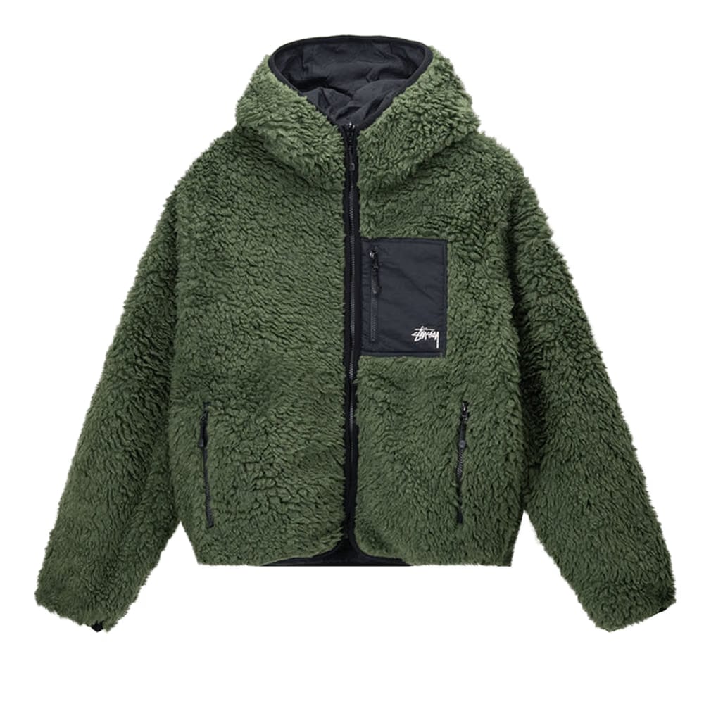Stussy Sherpa Jacket Olive