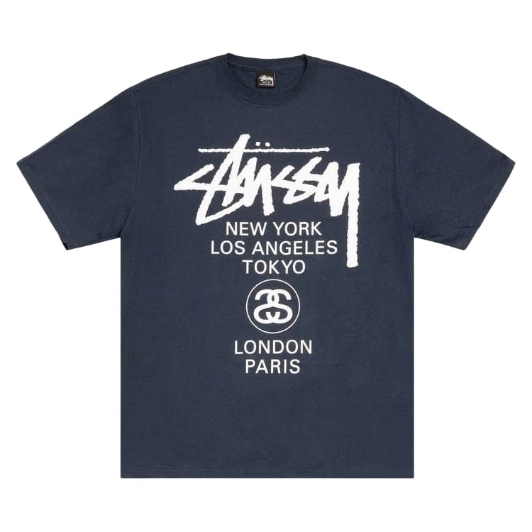 Stussy World Tour T-Shirt Navy