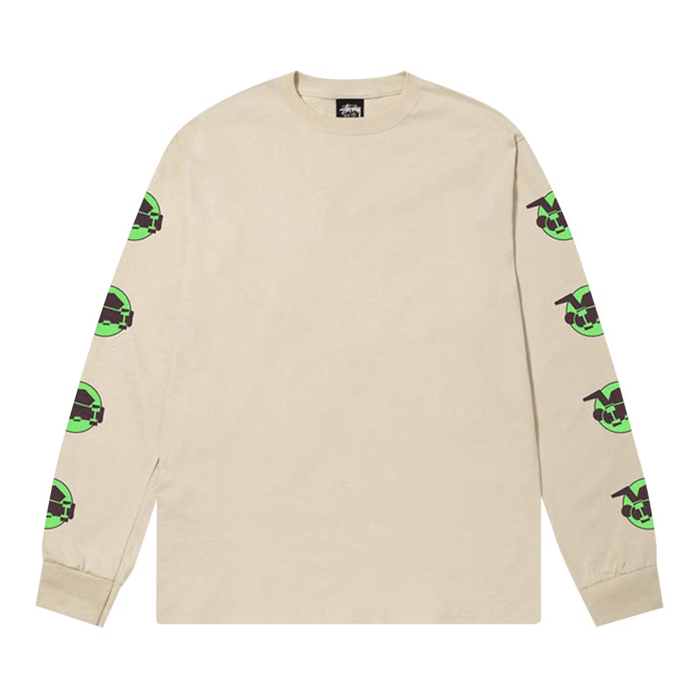 Stussy Skateman Long-Sleeve T-Shirt Putty