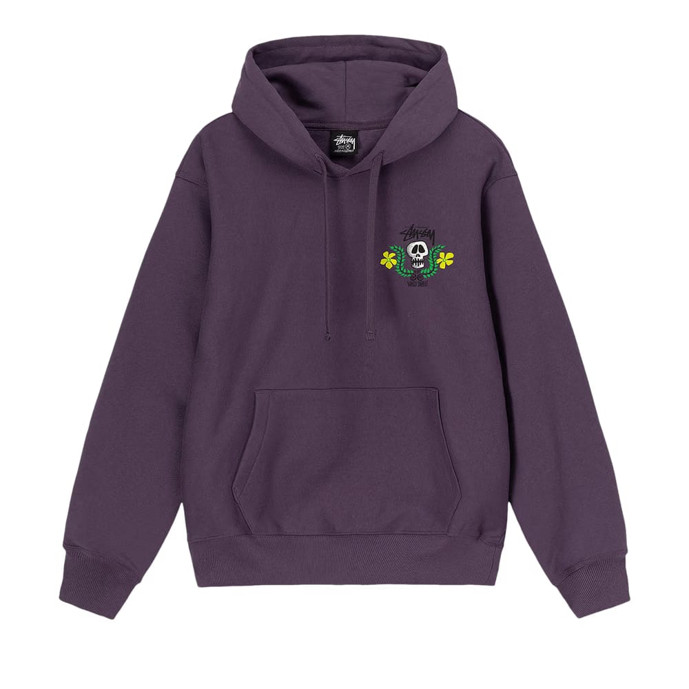 Stussy Skull Crest Hoodie Grape