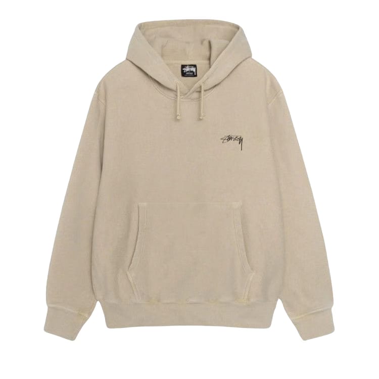 Stussy Smooth Stock Pigment Dyed Hoodie Khaki