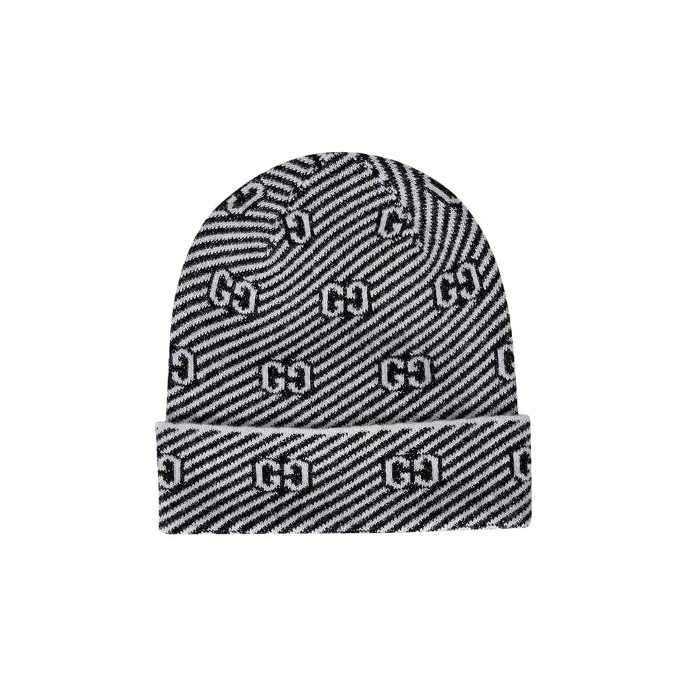 Gucci Diaglux Intarsia Logo Beanie Black/Ivory