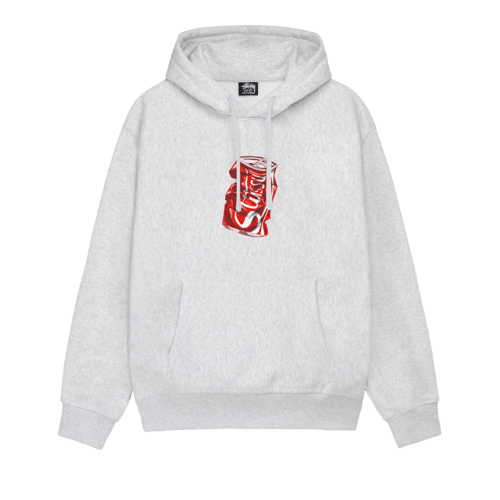 Stussy Soda Can Hoodie Ash Heather