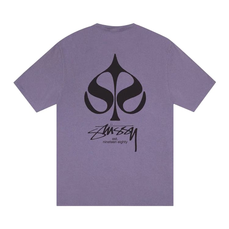 Stussy Spade T-Shirt Pigment Dyed Grape