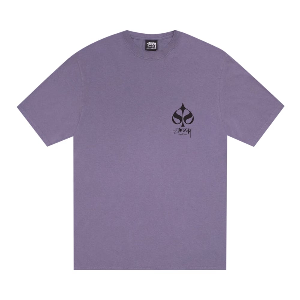 Stussy Spade T-Shirt Pigment Dyed Grape