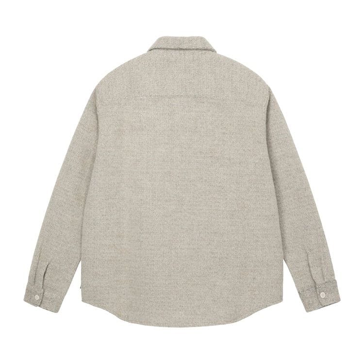 Stussy Speckled Wool Cpo Shirt Bone