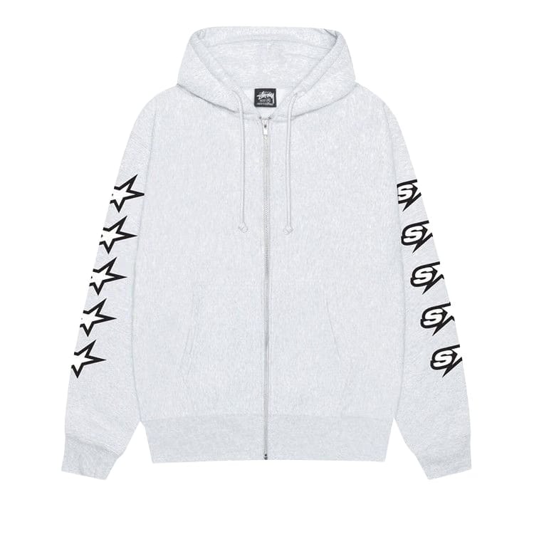 Stussy Speedway Zip Hoodie Ash Heather