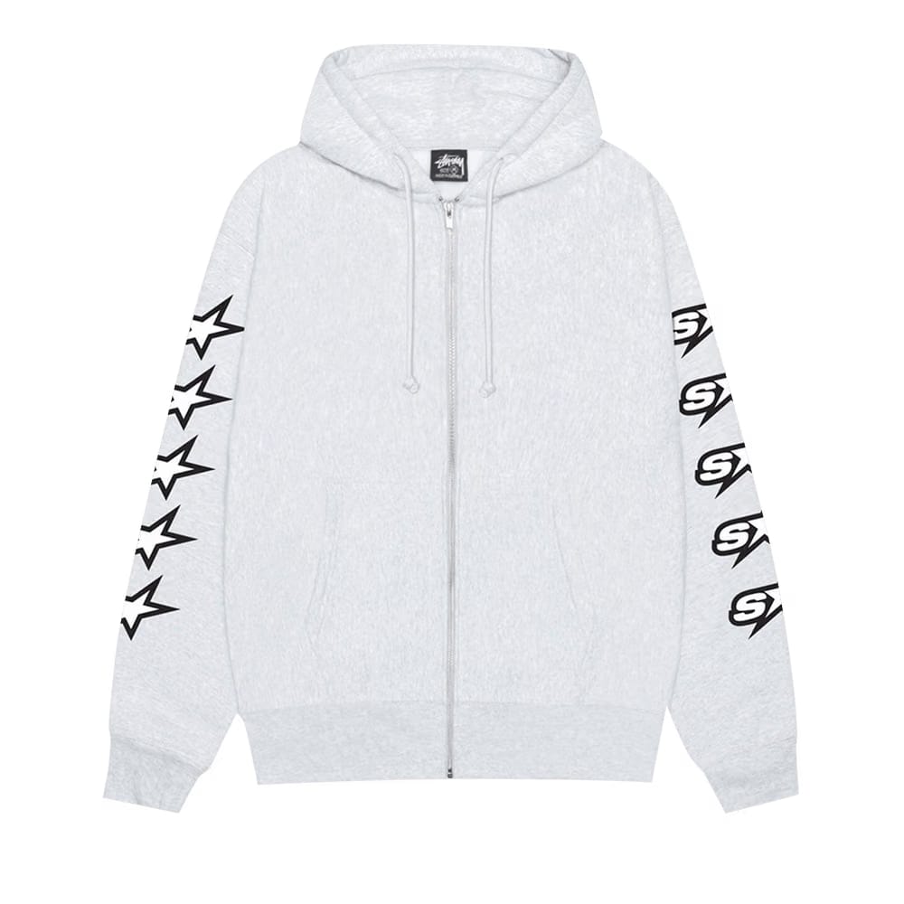 Stussy Speedway Zip Hoodie Ash Heather
