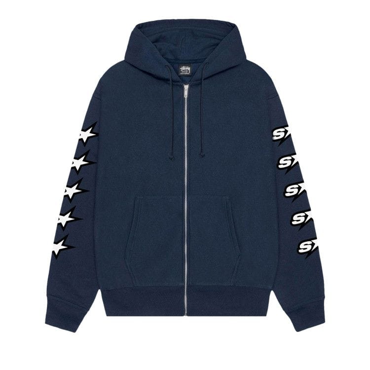 Stussy Speedway Zip Hoodie Navy