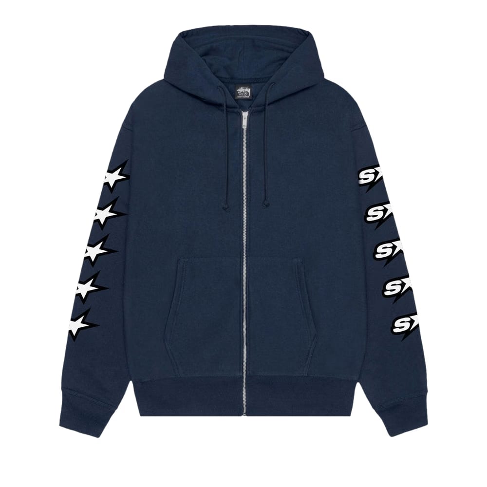 Stussy Speedway Zip Hoodie Navy