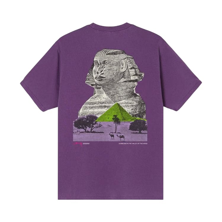 Stussy Sphinx Pig. Dyed T-Shirt Purple