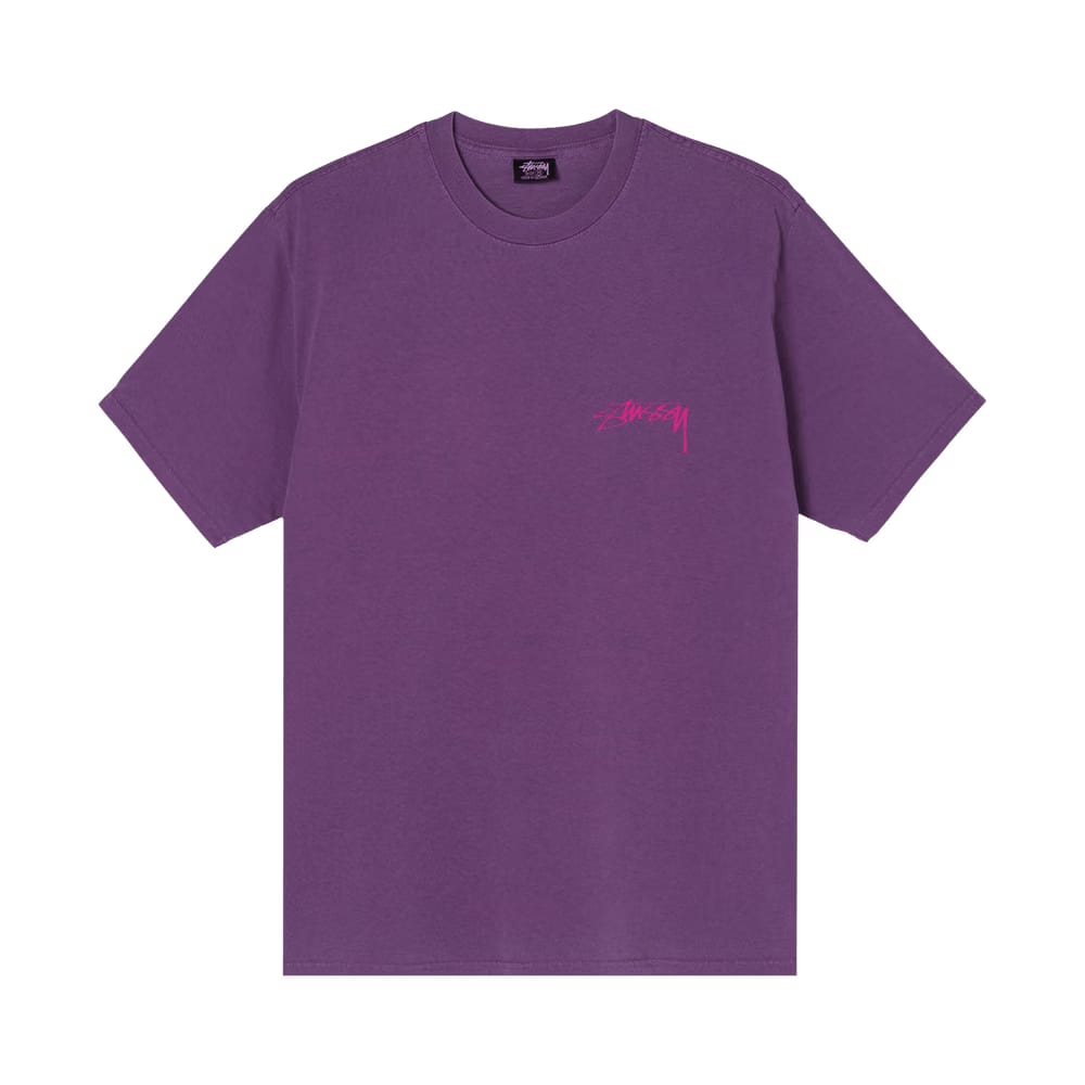 Stussy Sphinx Pig. Dyed T-Shirt Purple