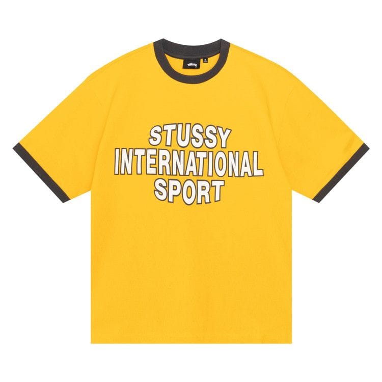 Stussy Sport Ringer T-Shirt Gold