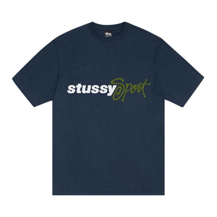 Stussy Sport Script T-Shirt Navy