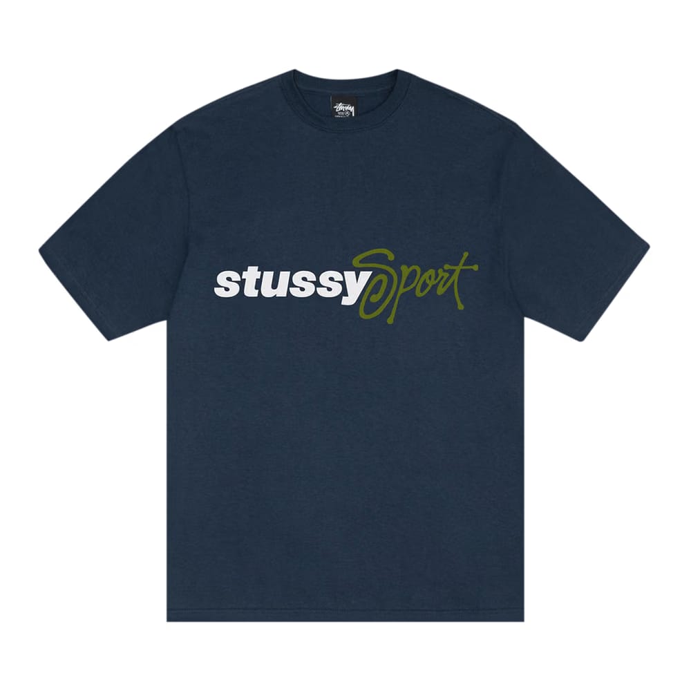 Stussy Sport Script T-Shirt Navy