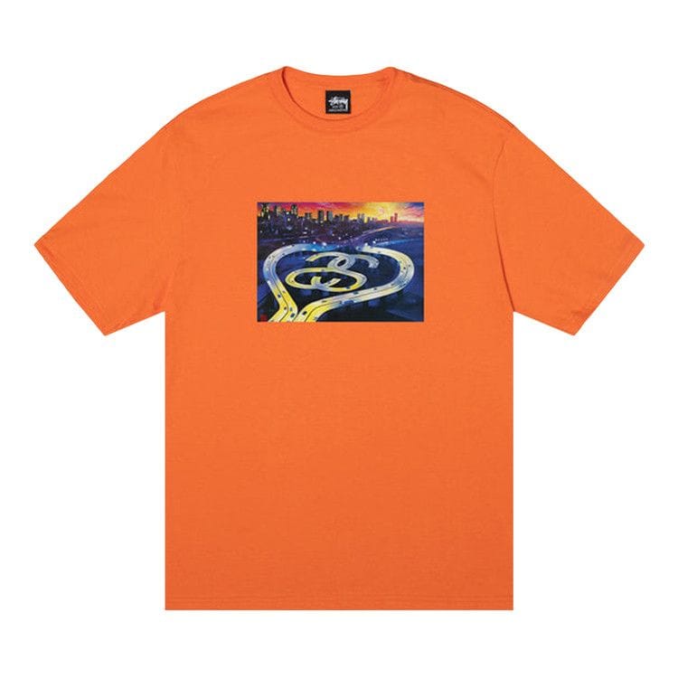 Stussy SS Highway T-Shirt Coral