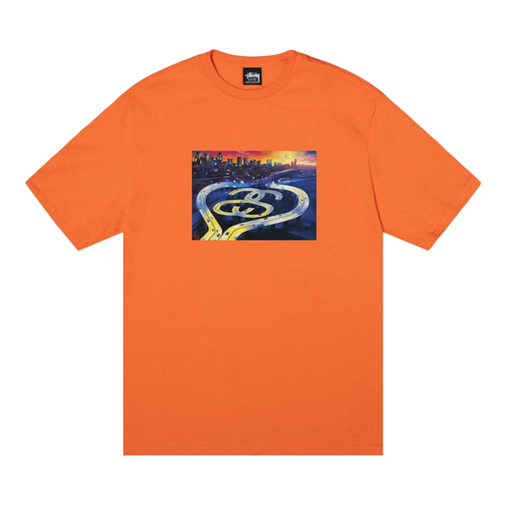 Stussy SS Highway T-Shirt Coral