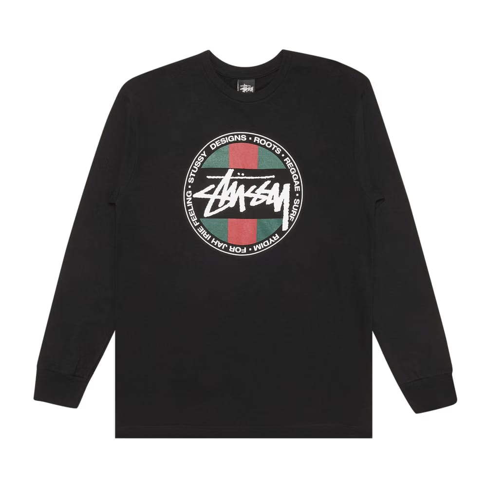 Stussy SS Stripe Dot Long-Sleeve Black
