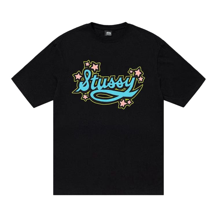 Stussy Star Script T-Shirt Black