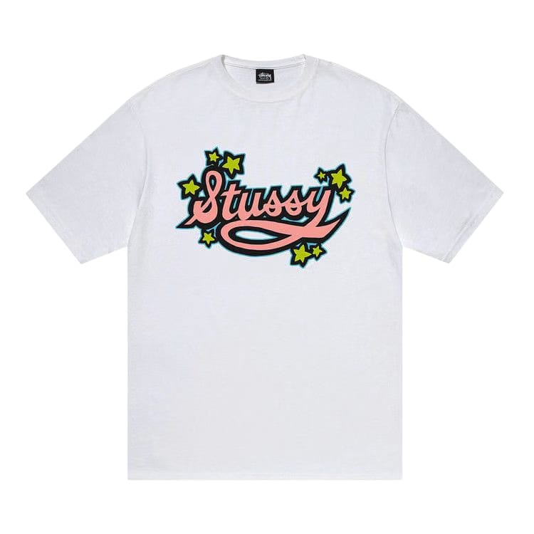Stussy Star Script T-Shirt White