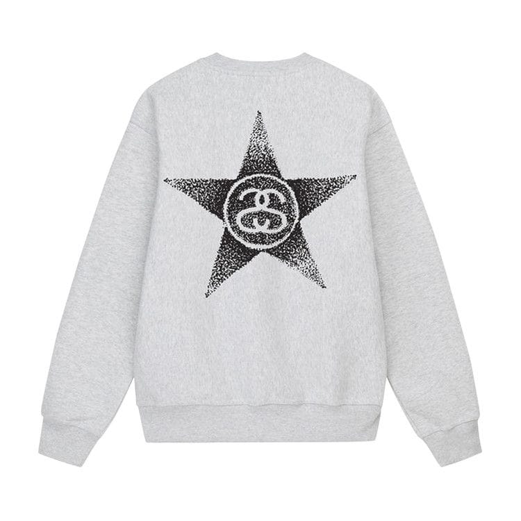 Stussy Stars Crew Ash Heather