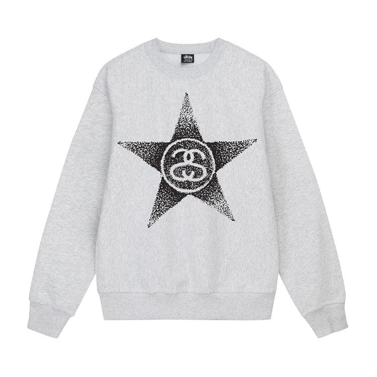 Stussy Stars Crew Ash Heather