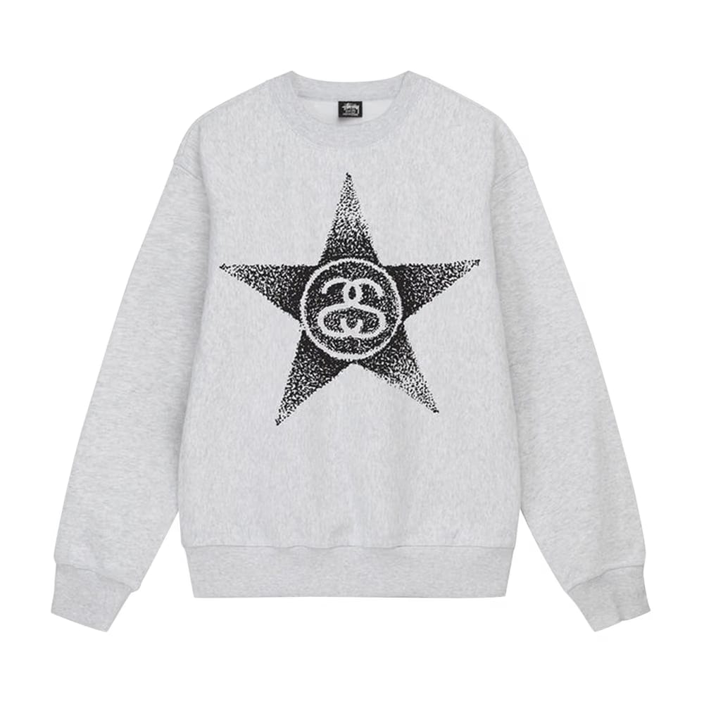 Stussy Stars Crew Ash Heather