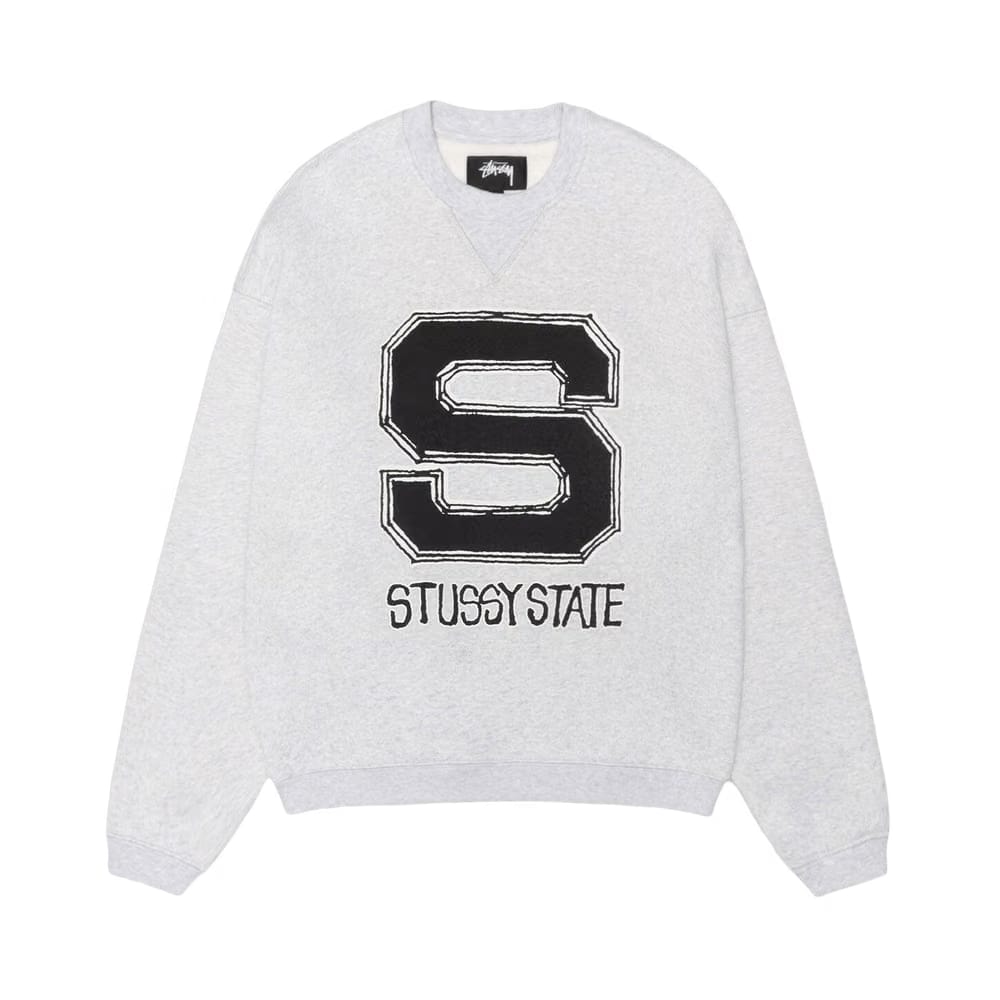Stussy State Crew Ash Heather