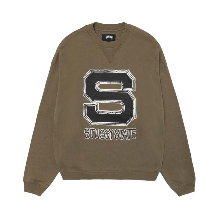 Stussy State Crew Olive